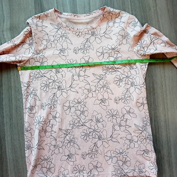 Lands' End Relaxed Fit Long Sleeve Floral Tunic Sz XS - Picture 4 of 8